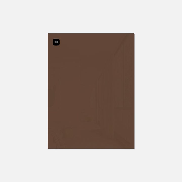 Стеклянная магнитно-маркерная доска MG BASIC, 45х60 см, цвет какао Стеклянная магнитно-маркерная доска MG BASIC, 45х60 см, цвет какао
