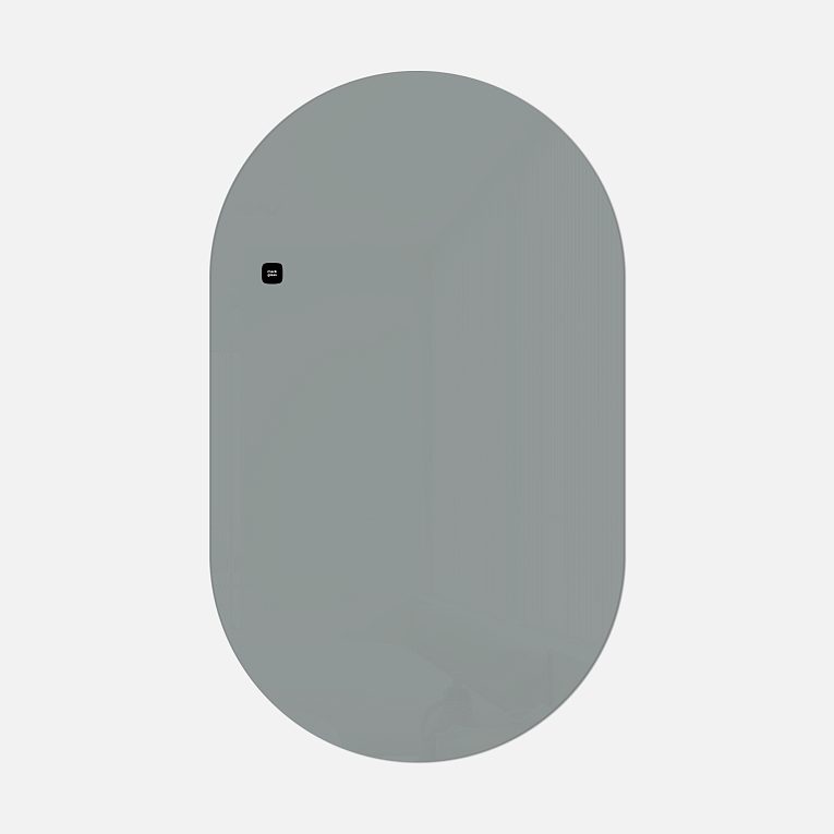 картинка Стеклянная магнитно-маркерная доска MG Oval, 60х100 см, цвет светло-серый, ral 7042 от магазина MarkGlass