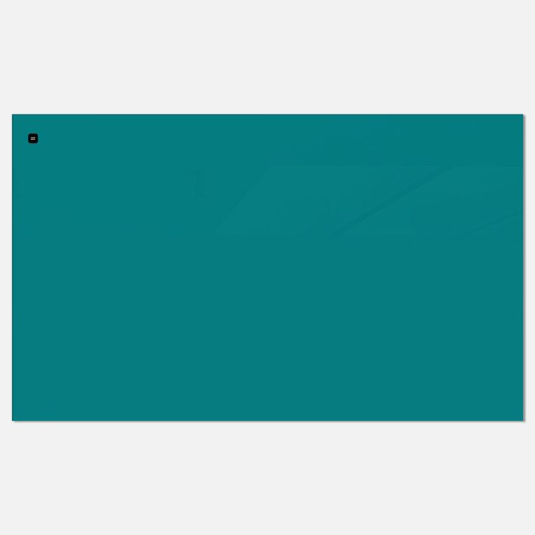 картинка Стеклянная магнитно-маркерная доска MG BASIC, 120х200 см, цвет бирюза, ral 5021 от магазина MarkGlass