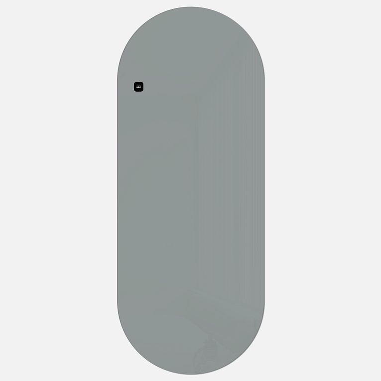 картинка Стеклянная магнитно-маркерная доска MG Oval, 60х150 см, цвет светло-серый, ral 7042 от магазина MarkGlass