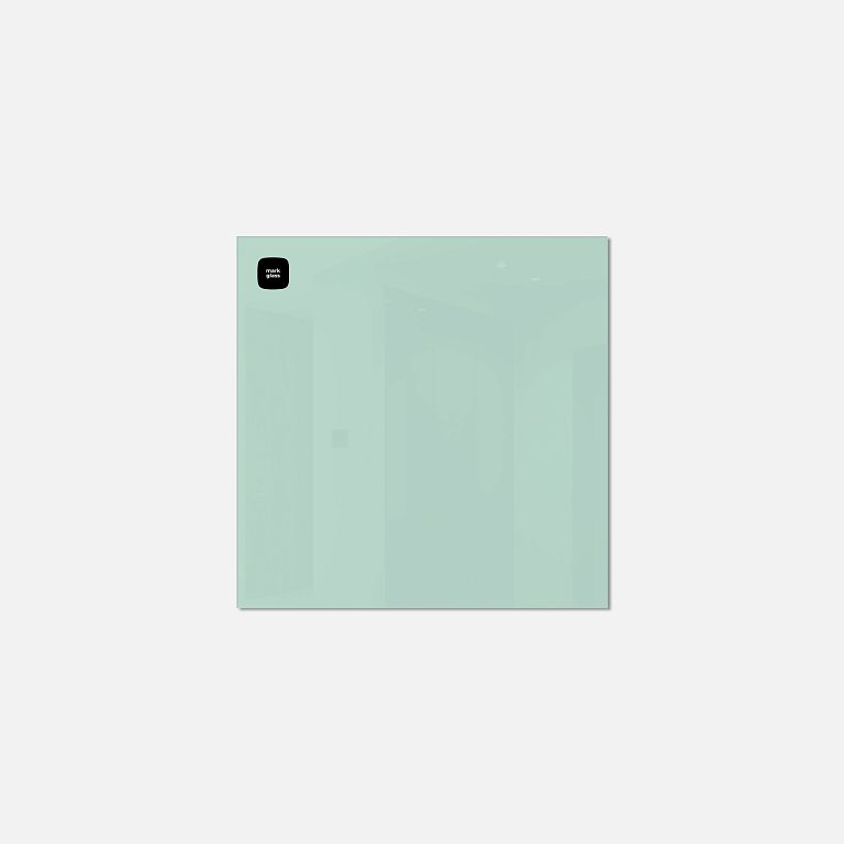 картинка Стеклянная магнитно-маркерная доска MG  BASIC, 35х35 см, свежесть ментола от магазина MarkGlass