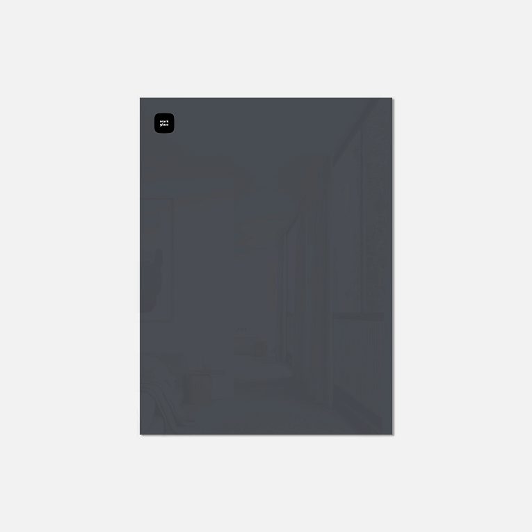 картинка Стеклянная магнитно-маркерная доска MG BASIC, 45х60 см, цвет тёмно-серый, ral 7024 от магазина MarkGlass