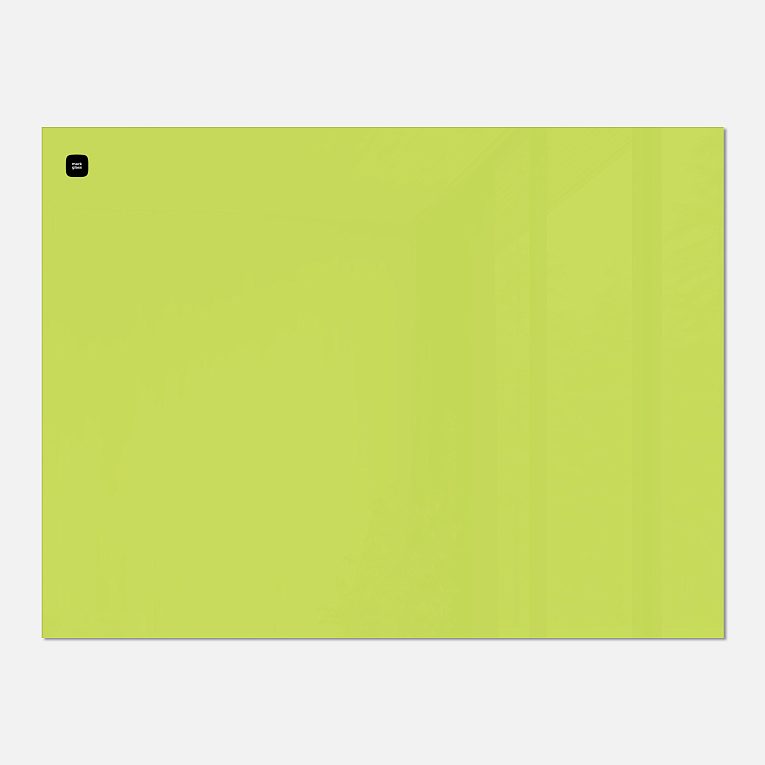 картинка Стеклянная магнитно-маркерная доска MG BASIC, 90х120 см, цвет сочный лайм от магазина MarkGlass