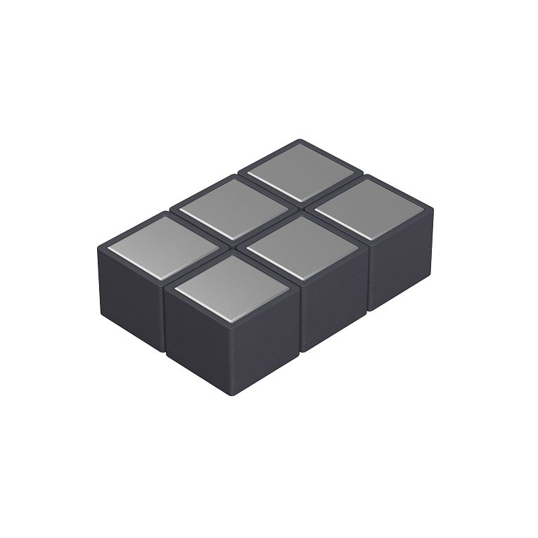 картинка Набор из 6 неодимовых магнитов MG Cube в кофрах от магазина MarkGlass