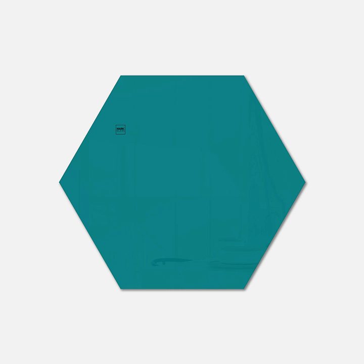 Стеклянная магнитно-маркерная доска MG Honeycomb, 80 см, цвет бирюза, ral 5021 Стеклянная магнитно-маркерная доска MG Honeycomb, 80 см, цвет бирюза, ral 5021