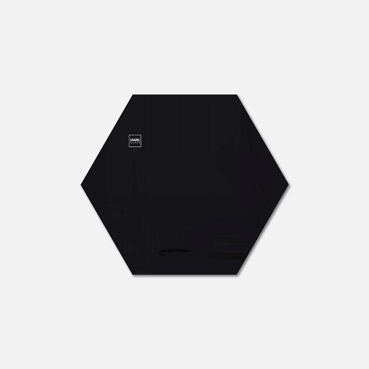 Стеклянная магнитно-маркерная доска MG Honeycomb, 60 см, цвет черный, ral 9005 Стеклянная магнитно-маркерная доска MG Honeycomb, 60 см, цвет черный, ral 9005
