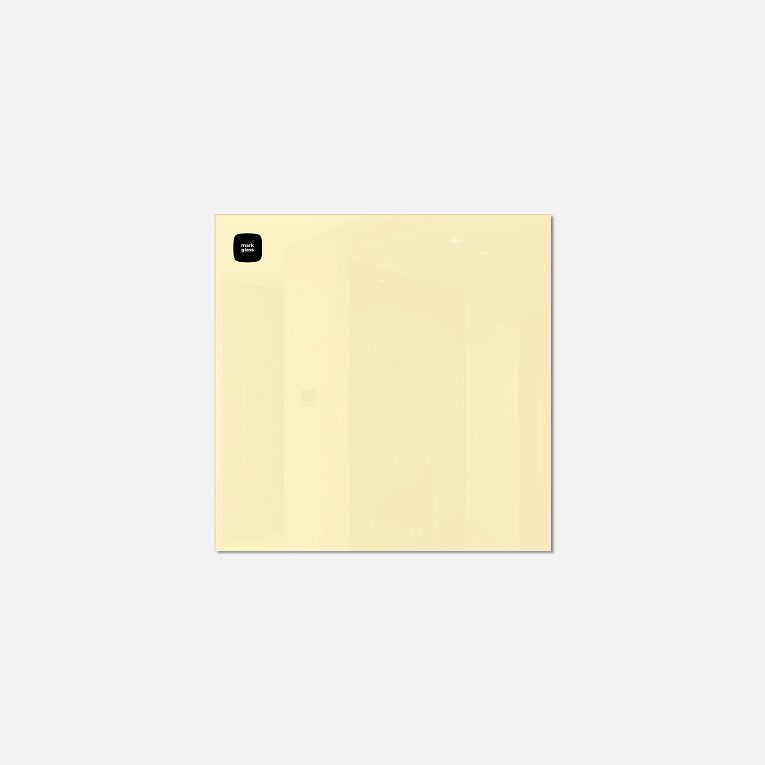 картинка Стеклянная магнитно-маркерная доска MG  BASIC, 35х35 см, цвет попкорн от магазина MarkGlass