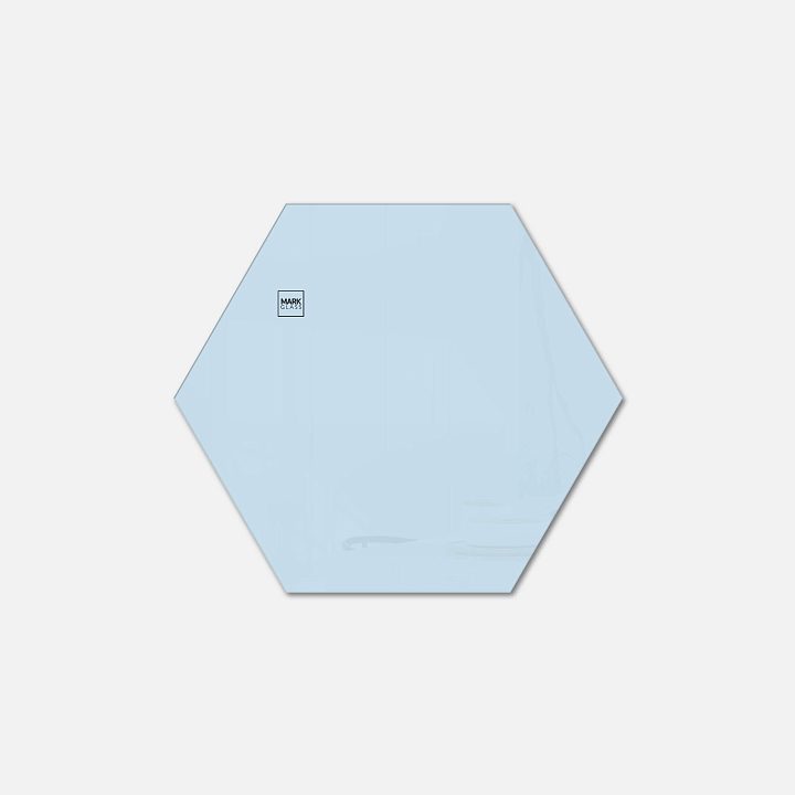 Стеклянная магнитно-маркерная доска MG Honeycomb, 60 см, цвет небесно-голубой, ral 0530 Стеклянная магнитно-маркерная доска MG Honeycomb, 60 см, цвет небесно-голубой, ral 0530