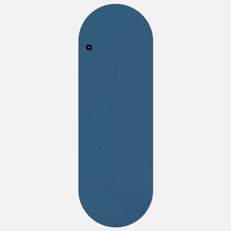 картинка Стеклянная магнитно-маркерная доска MG Oval, 60х180 см, цвет синий, ral 5009 от магазина MarkGlass