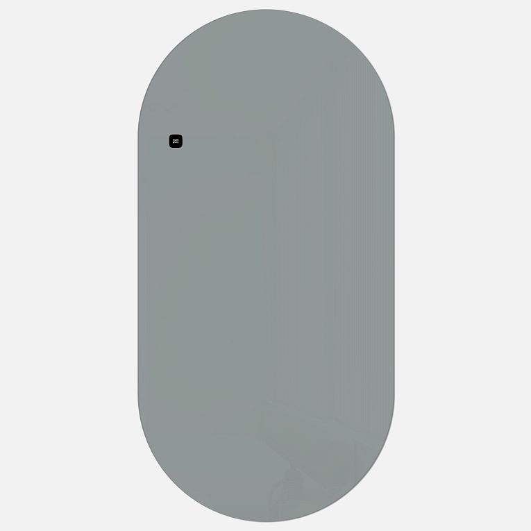 картинка Стеклянная магнитно-маркерная доска MG Oval, 60х120 см, цвет светло-серый, ral 7042 от магазина MarkGlass