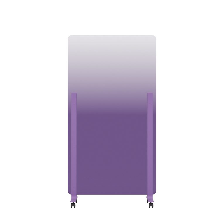 картинка Мобильная прозрачная стеклянная маркерная доска MG Gradient, цвет фиолетовый от магазина MarkGlass