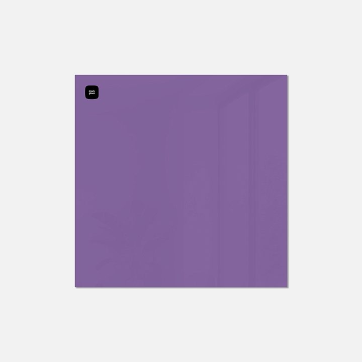Стеклянная магнитно-маркерная доска MG BASIC, 50х50 см, цвет фиолетовый, ral 4005