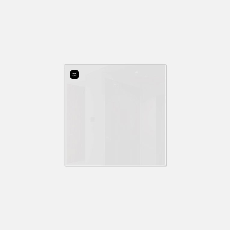 картинка Стеклянная магнитно-маркерная доска MG  BASIC, 35х35 см, цвет белый, ral 9003 от магазина MarkGlass