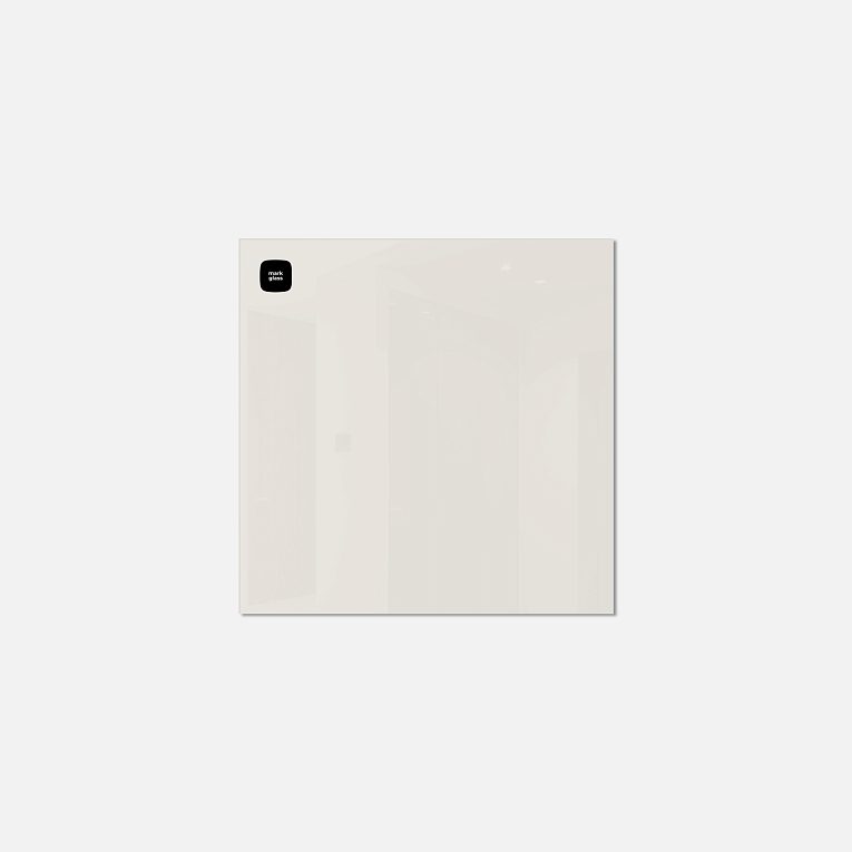 картинка Стеклянная магнитно-маркерная доска MG BASIC, 35х35 см, цвет топлёное молоко, ral 9001 от магазина MarkGlass