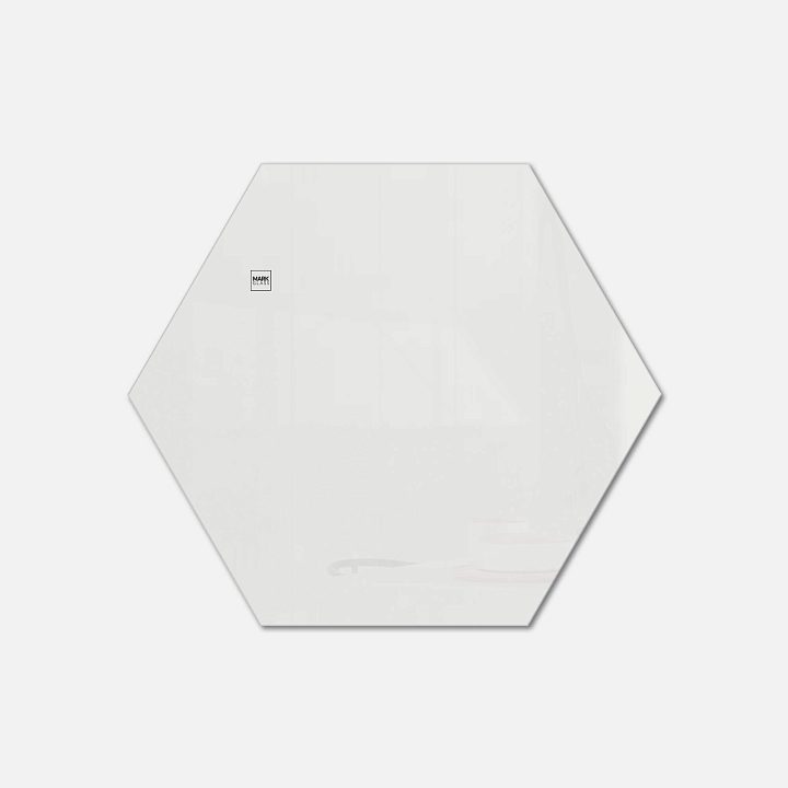 Стеклянная магнитно-маркерная доска MG Honeycomb, 80 см, цвет белый, ral 9003 Стеклянная магнитно-маркерная доска MG Honeycomb, 80 см, цвет белый, ral 9003