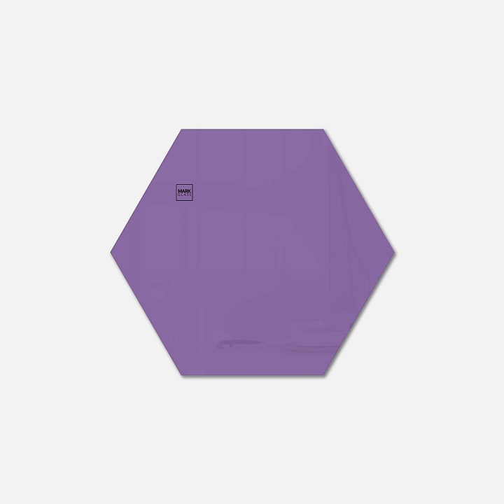 Стеклянная магнитно-маркерная доска MG Honeycomb, 60 см, цвет фиолетовый, ral 4005 Стеклянная магнитно-маркерная доска MG Honeycomb, 60 см, цвет фиолетовый, ral 4005