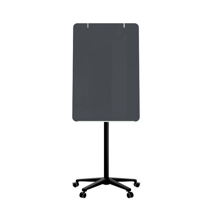 Мобильная стеклянная маркерная доска MG Flipchart Base, цвет темно-серый , ral 7024 Мобильная стеклянная маркерная доска MG Flipchart Base, цвет темно-серый , ral 7024