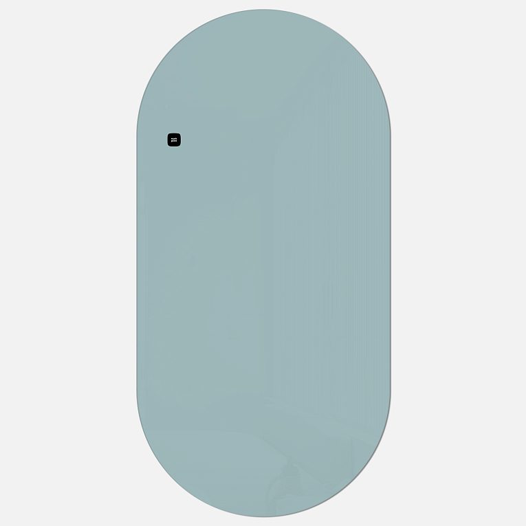 картинка Стеклянная магнитно-маркерная доска MG Oval, 60х120 см, цвет ледяное озеро от магазина MarkGlass