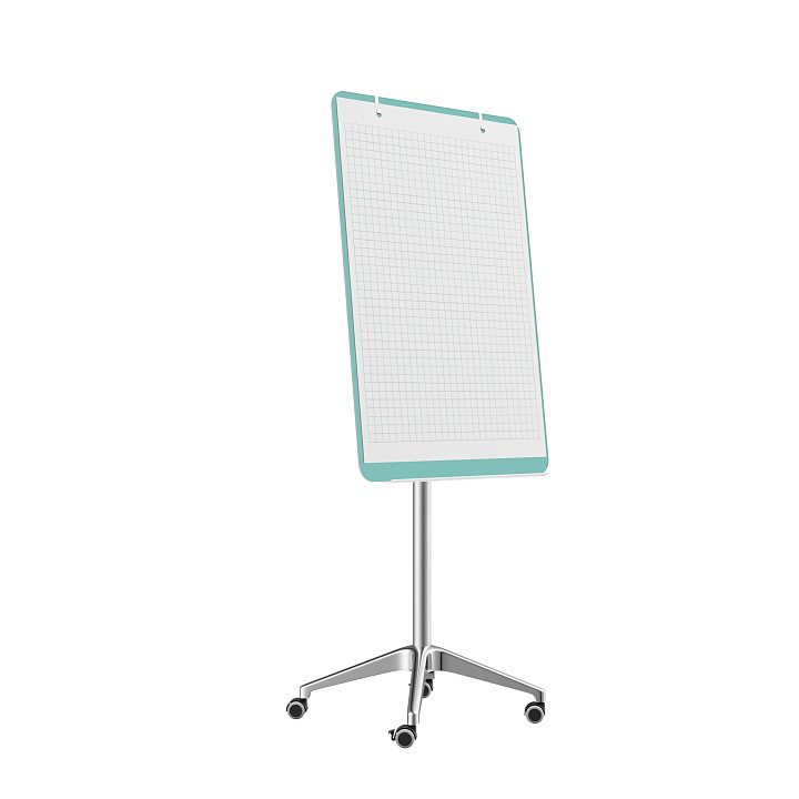 Мобильная стеклянная маркерная доска MG Flipchart Lux, цвет мятный, ral 6027 Мобильная стеклянная маркерная доска MG Flipchart Lux, цвет мятный, ral 6027