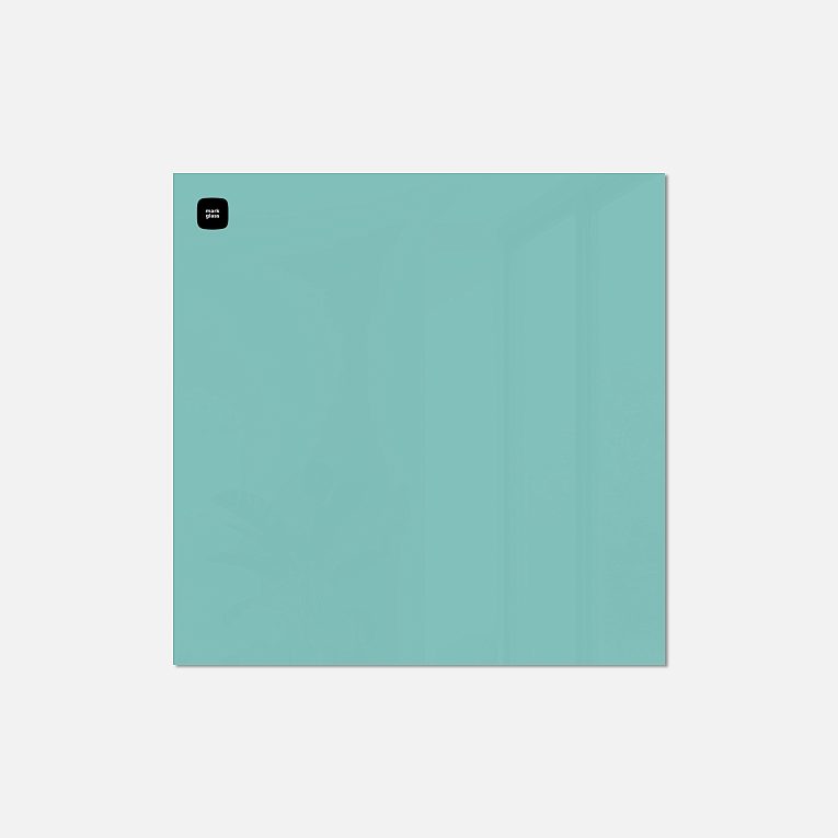 картинка Стеклянная магнитно-маркерная доска MG BASIC, 50х50 см, цвет мятный, ral 6027 от магазина MarkGlass