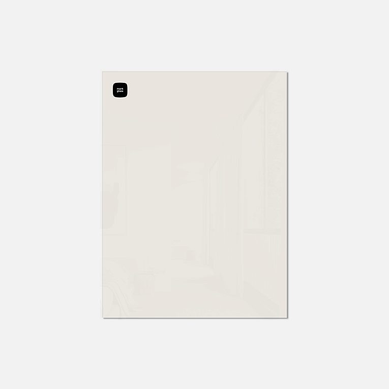картинка Стеклянная магнитно-маркерная доска MG BASIC, 45х60 см, цвет топлёное молоко, ral 9001 от магазина MarkGlass