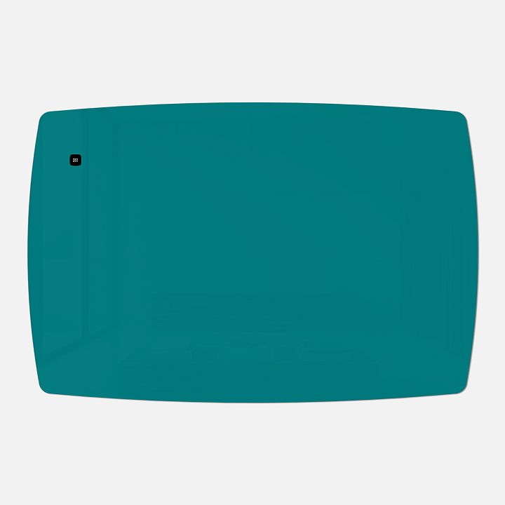 Стеклянная магнитно-маркерная доска MG Plump, 100х150 см, цвет бирюза, ral 5021