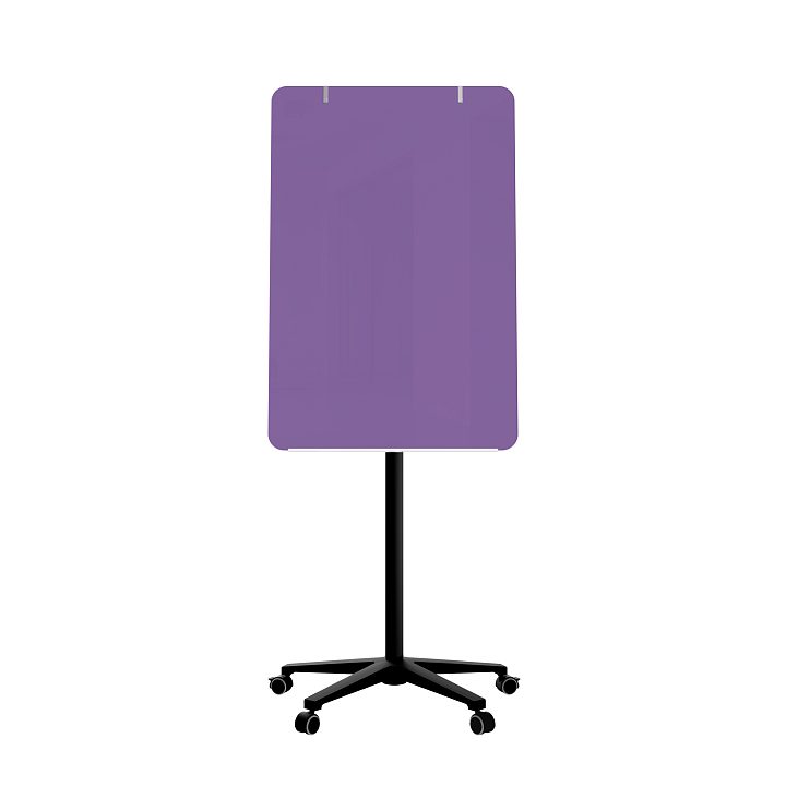 Мобильная стеклянная маркерная доска MG Flipchart Base, цвет фиолетовый , ral 4005 Мобильная стеклянная маркерная доска MG Flipchart Base, цвет фиолетовый , ral 4005