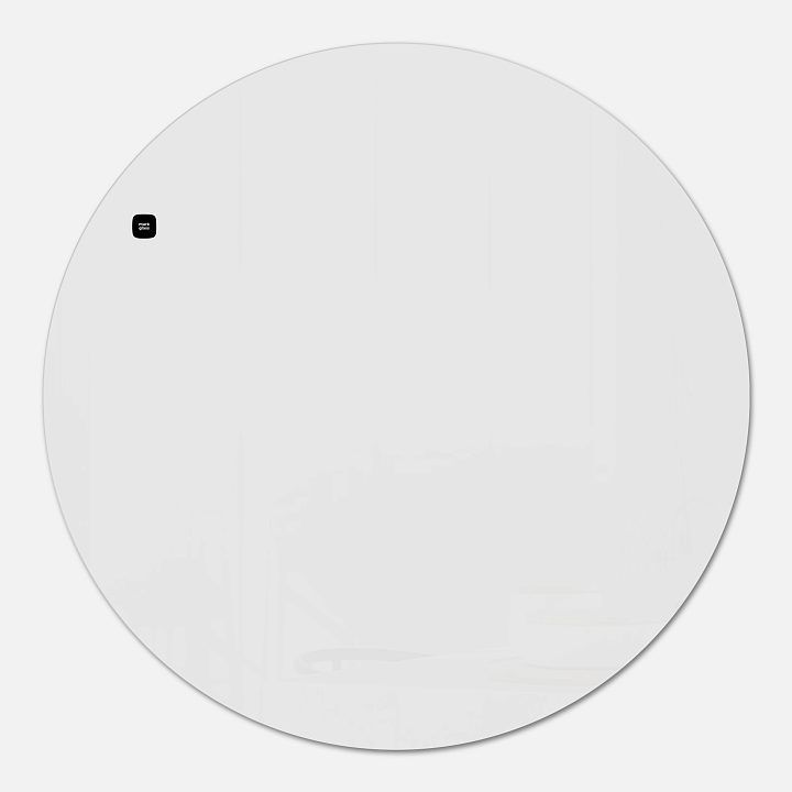 Стеклянная магнитно-маркерная доска MG Round, круг 120 см, цвет белый, ral 9003