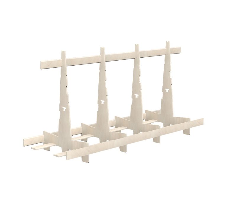 картинка Деревянная транспортная пирамида Wood Peak SG80 122x240 от магазина MarkGlass