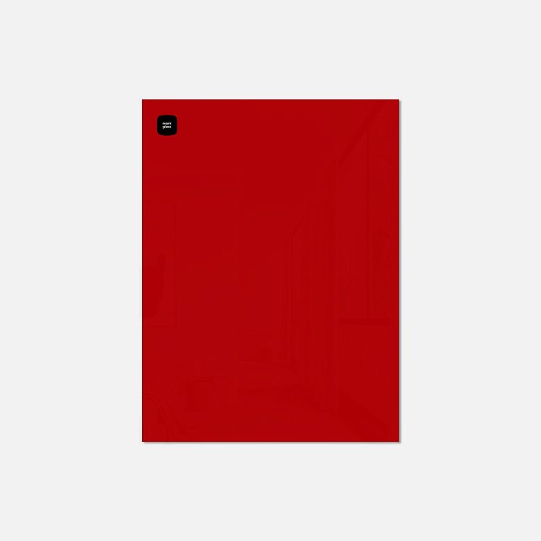 картинка Стеклянная магнитно-маркерная доска MG BASIC, 45х60 см, цвет красный, ral 3001 от магазина MarkGlass