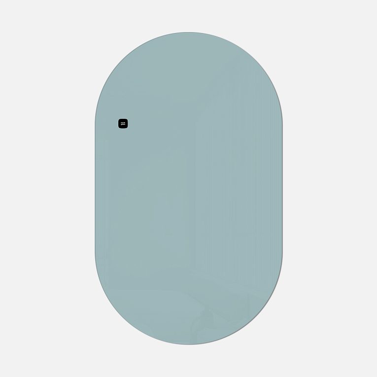 картинка Стеклянная магнитно-маркерная доска MG Oval, 60х100 см, цвет ледяное озеро от магазина MarkGlass