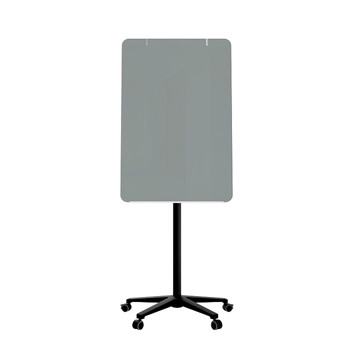 Мобильная стеклянная маркерная доска MG Flipchart Base, цвет светло-серый , ral 7042 Мобильная стеклянная маркерная доска MG Flipchart Base, цвет светло-серый , ral 7042
