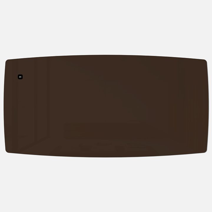 Стеклянная магнитно-маркерная доска MG Plump, 120х240 см, цвет шоколад, ral 8014 Стеклянная магнитно-маркерная доска MG Plump, 120х240 см, цвет шоколад, ral 8014