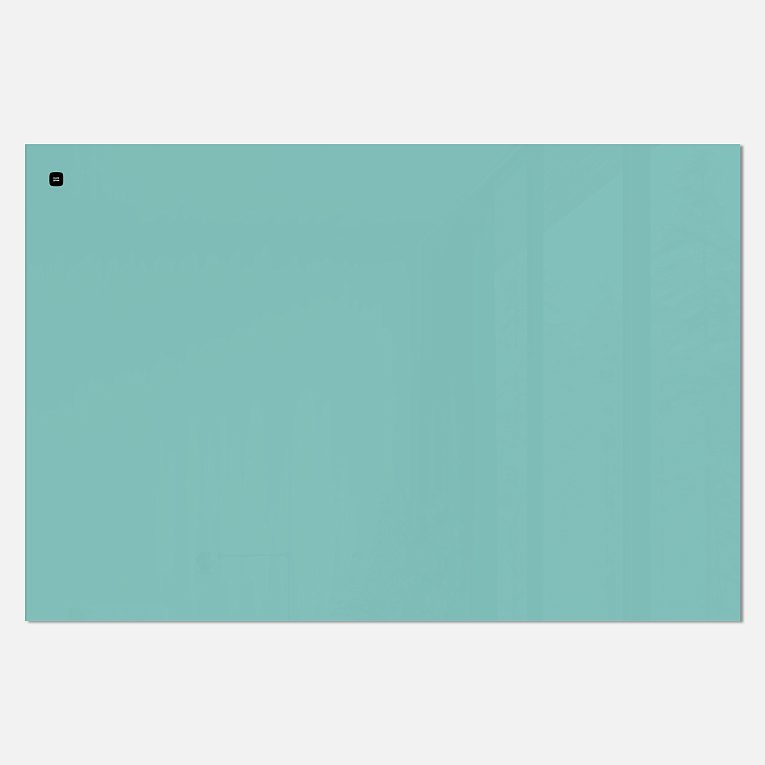 картинка Стеклянная магнитно-маркерная доска MG BASIC, 100х150 см, цвет мятный, ral 6027 от магазина MarkGlass