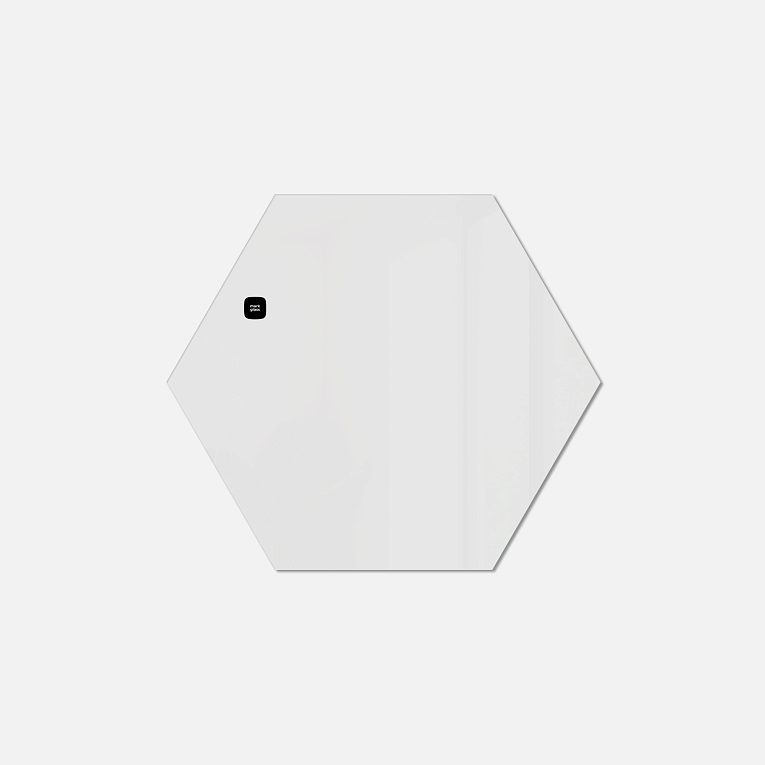 картинка Стеклянная магнитно-маркерная доска MG Honeycomb, 60 см, цвет белый, ral 9003 от магазина MarkGlass