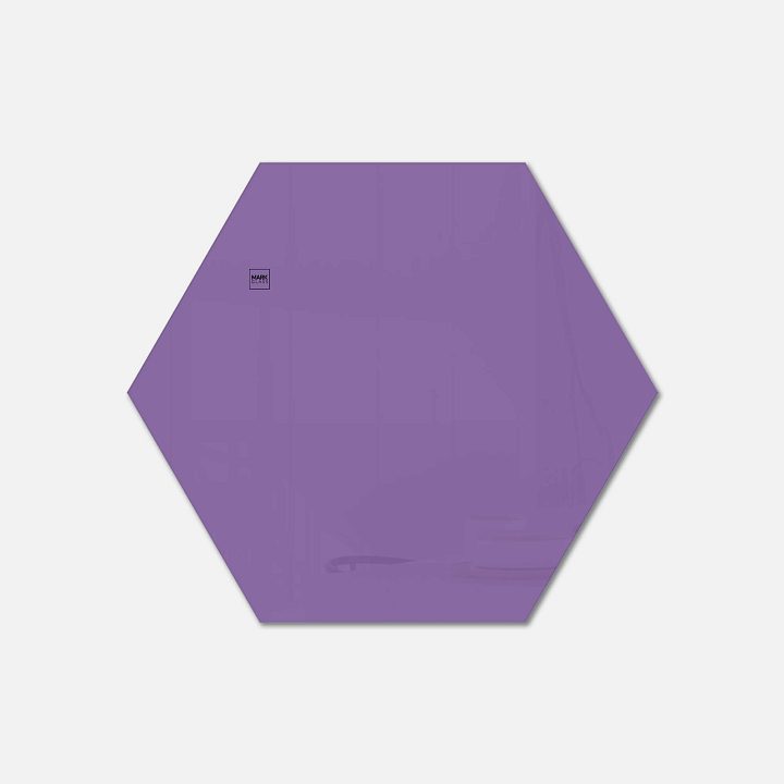 Стеклянная магнитно-маркерная доска MG Honeycomb, 80 см, цвет фиолетовый, ral 4005 Стеклянная магнитно-маркерная доска MG Honeycomb, 80 см, цвет фиолетовый, ral 4005