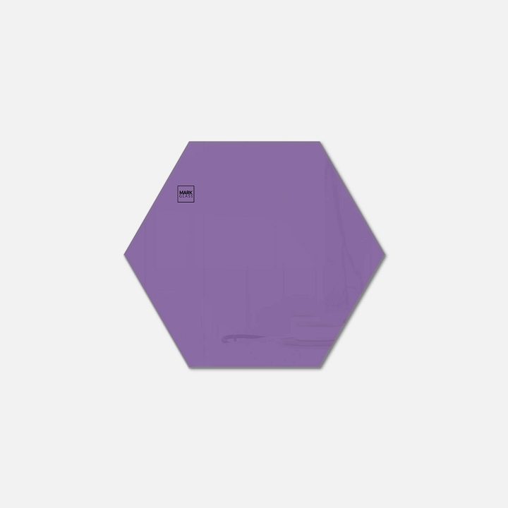 Стеклянная магнитно-маркерная доска MG Honeycomb, 40 см, цвет фиолетовый, ral 4005 Стеклянная магнитно-маркерная доска MG Honeycomb, 40 см, цвет фиолетовый, ral 4005