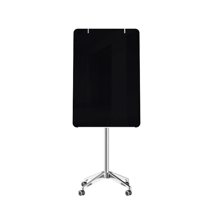 Мобильная стеклянная маркерная доска MG Flipchart Lux, цвет чёрный, ral 9005 Мобильная стеклянная маркерная доска MG Flipchart Lux, цвет чёрный, ral 9005