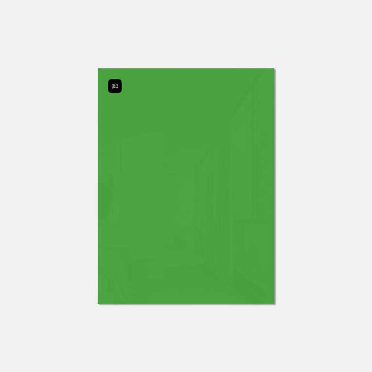 картинка Стеклянная магнитно-маркерная доска MG BASIC, 45х60 см, цвет зелёный, ral 6018 от магазина MarkGlass