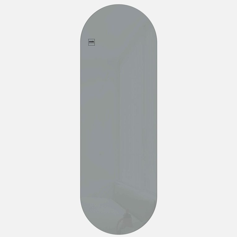 картинка Стеклянная магнитно-маркерная доска MG Oval, 60х180 см, цвет светло-серый, ral 7042 от магазина MarkGlass