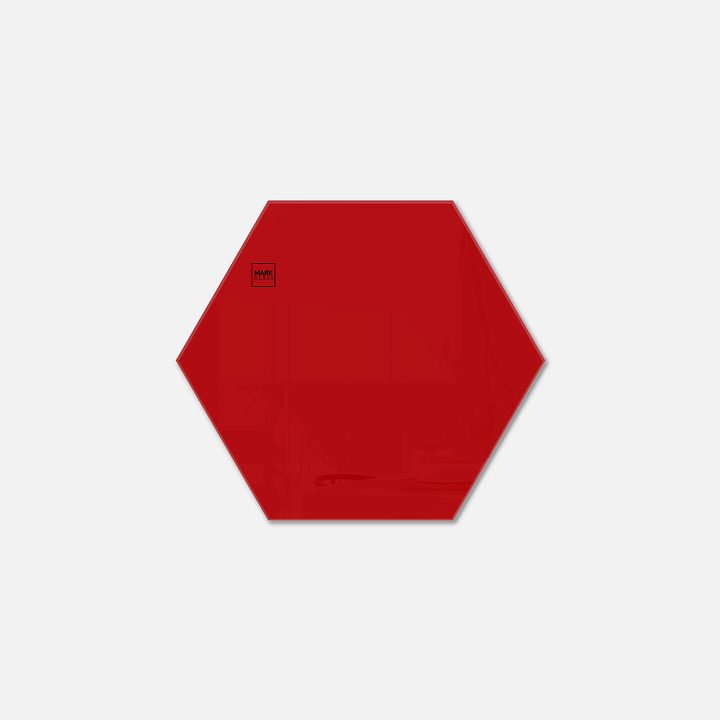 Стеклянная магнитно-маркерная доска MG Honeycomb, 40 см, цвет красный, ral 3001 Стеклянная магнитно-маркерная доска MG Honeycomb, 40 см, цвет красный, ral 3001