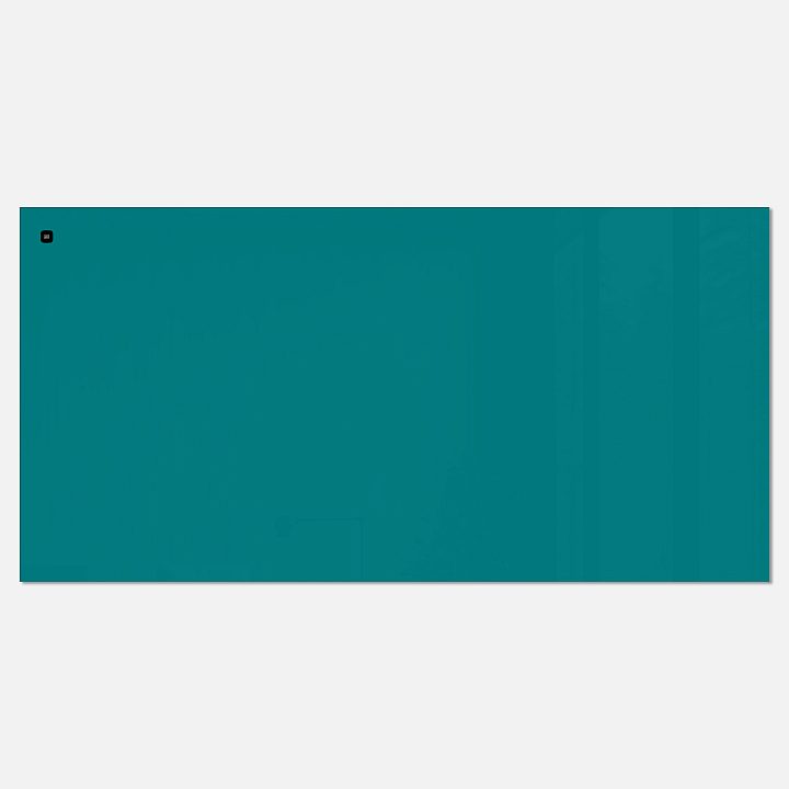 Стеклянная магнитно-маркерная доска MG BASIC, 120х240 см, цвет бирюза, ral 5021 Стеклянная магнитно-маркерная доска MG BASIC, 120х240 см, цвет бирюза, ral 5021