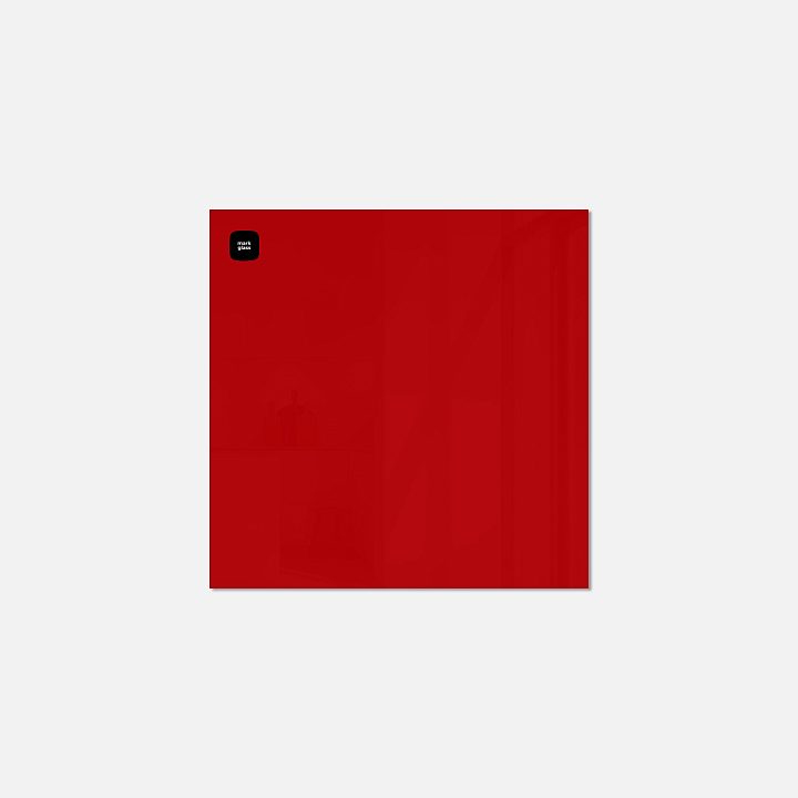 Стеклянная магнитно-маркерная доска MG BASIC, 45х45 см, цвет красный, ral 3001 Стеклянная магнитно-маркерная доска MG BASIC, 45х45 см, цвет красный, ral 3001