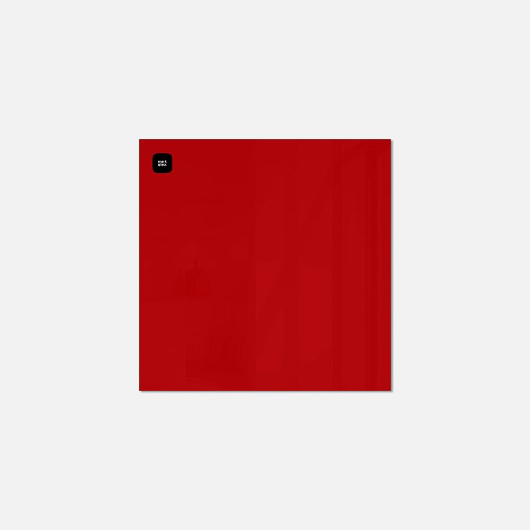 картинка Стеклянная магнитно-маркерная доска MG BASIC, 45х45 см, цвет красный, ral 3001 от магазина MarkGlass