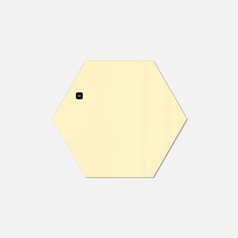 картинка Стеклянная магнитно-маркерная доска MG Honeycomb, 60 см, цвет попкорн от магазина MarkGlass
