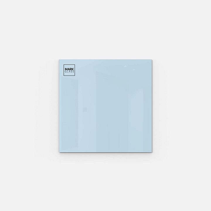 Стеклянная магнитно-маркерная доска MG BASIC, 35х35 см, цвет небесно-голубой, ral 0530 Стеклянная магнитно-маркерная доска MG BASIC, 35х35 см, цвет небесно-голубой, ral 0530