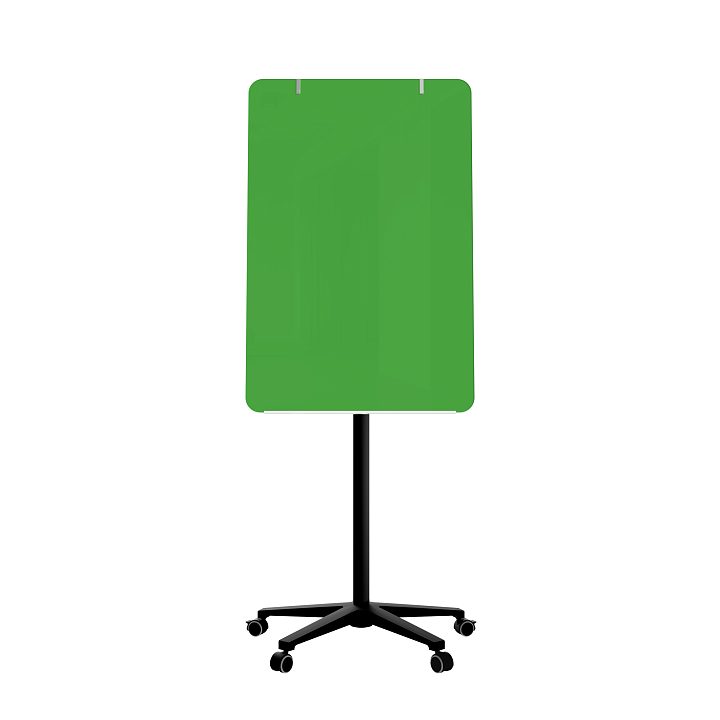 Мобильная стеклянная маркерная доска MG Flipchart Base, цвет зеленый , ral 6018 Мобильная стеклянная маркерная доска MG Flipchart Base, цвет зеленый , ral 6018