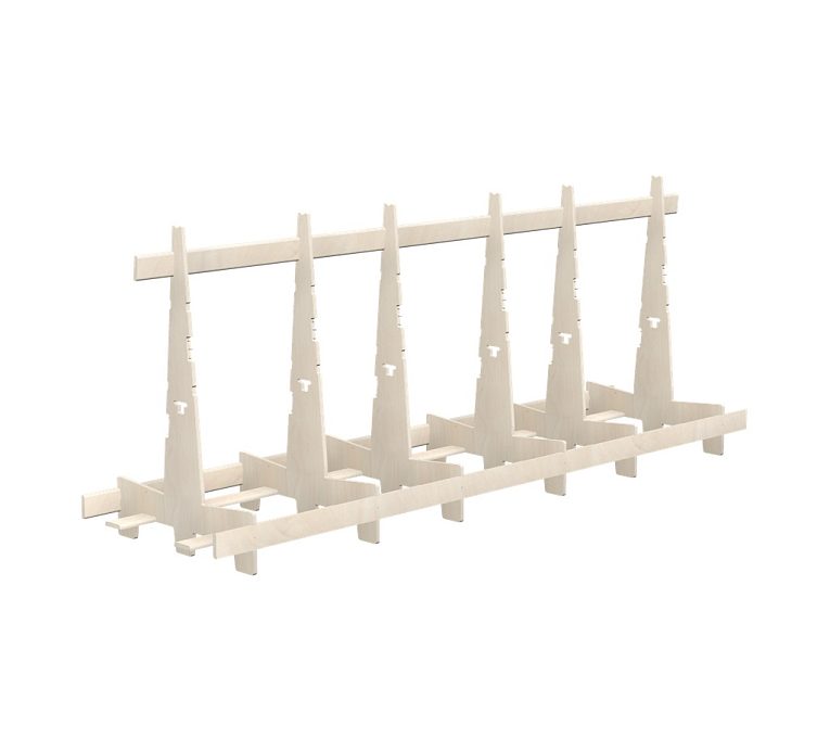 картинка Деревянная транспортная пирамида Wood Peak SG80 122x340 от магазина MarkGlass
