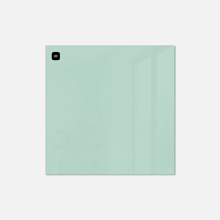 Стеклянная магнитно-маркерная доска MG BASIC, 50х50 см, свежесть ментола