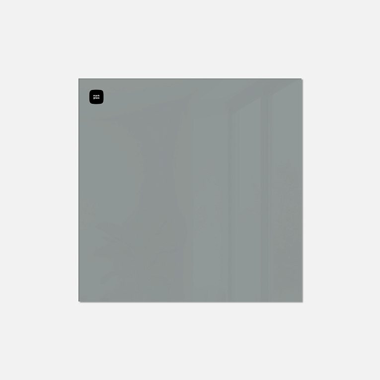 картинка Стеклянная магнитно-маркерная доска MG BASIC, 50х50 см, цвет светло-серый, ral 7042 от магазина MarkGlass